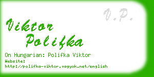 viktor polifka business card